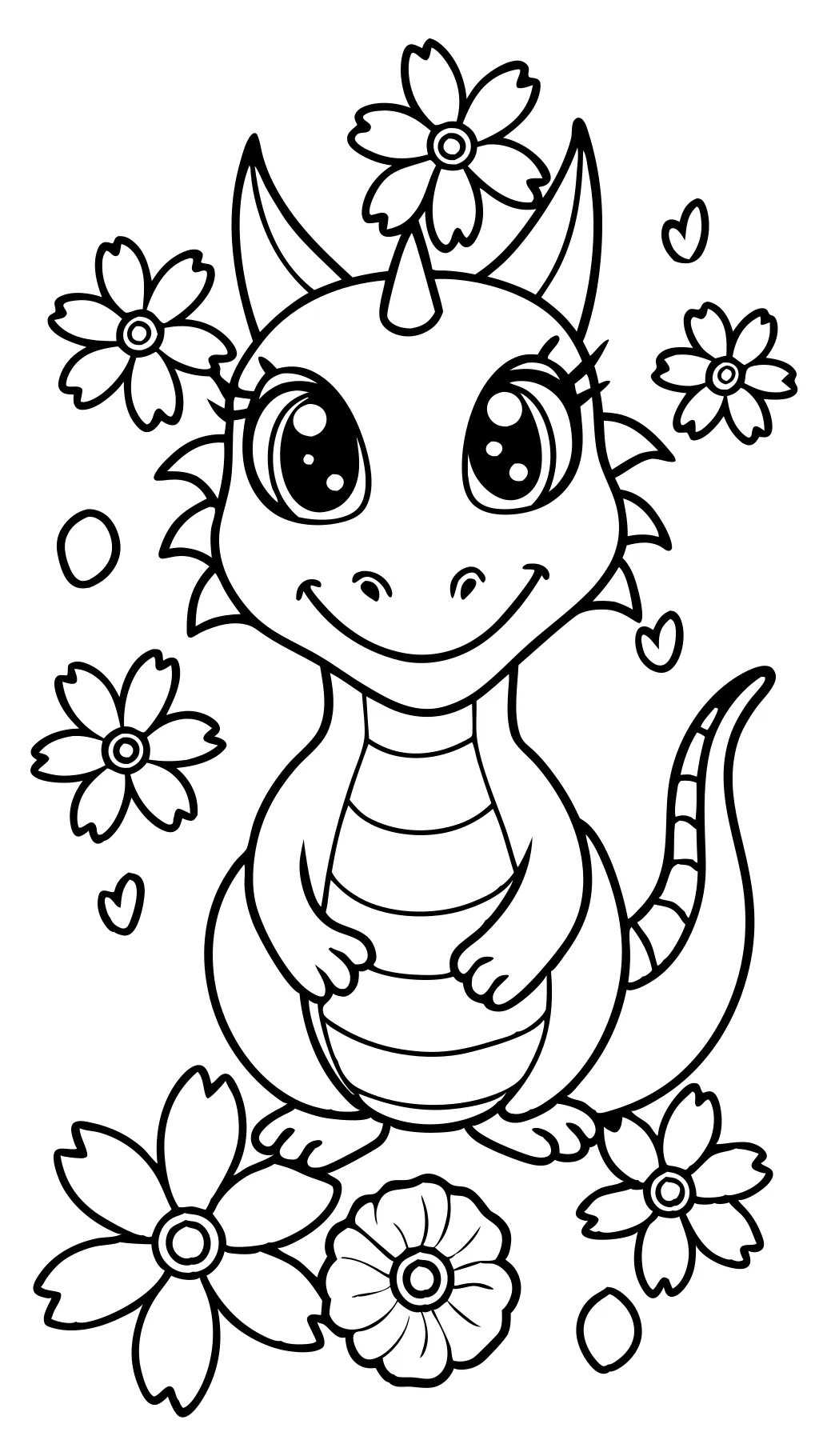 cute realistic dragon coloring pages